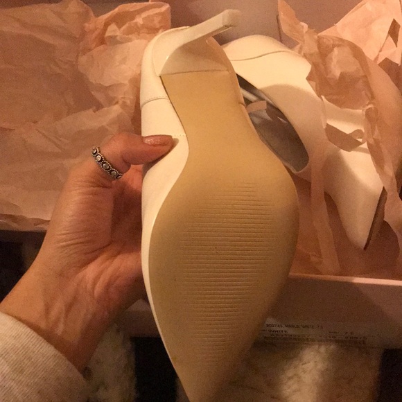 Justfab White Marlo Booties - Picture 5 of 6
